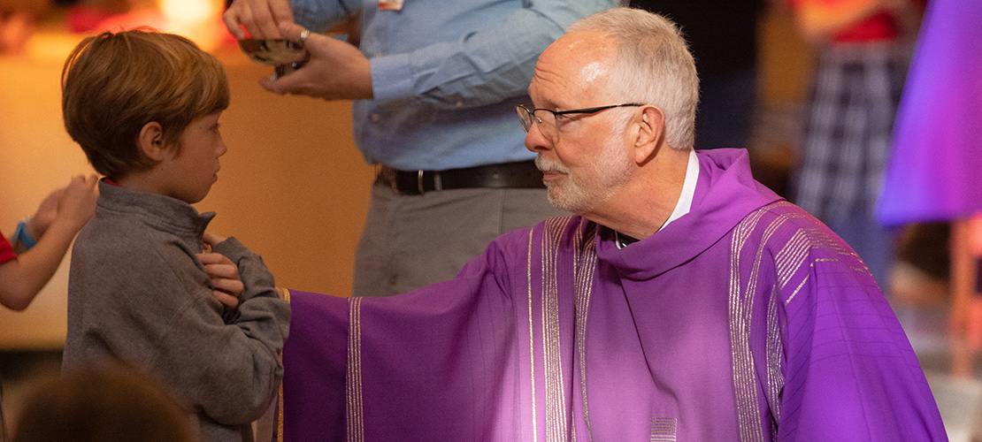 Retired Father Michael Henning offers sacramental ministry, years of experience to new parish community