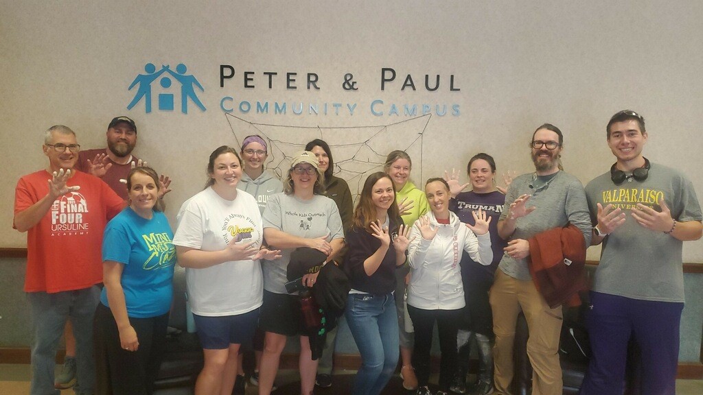 Ursuline serves at Peter and Paul Community Services